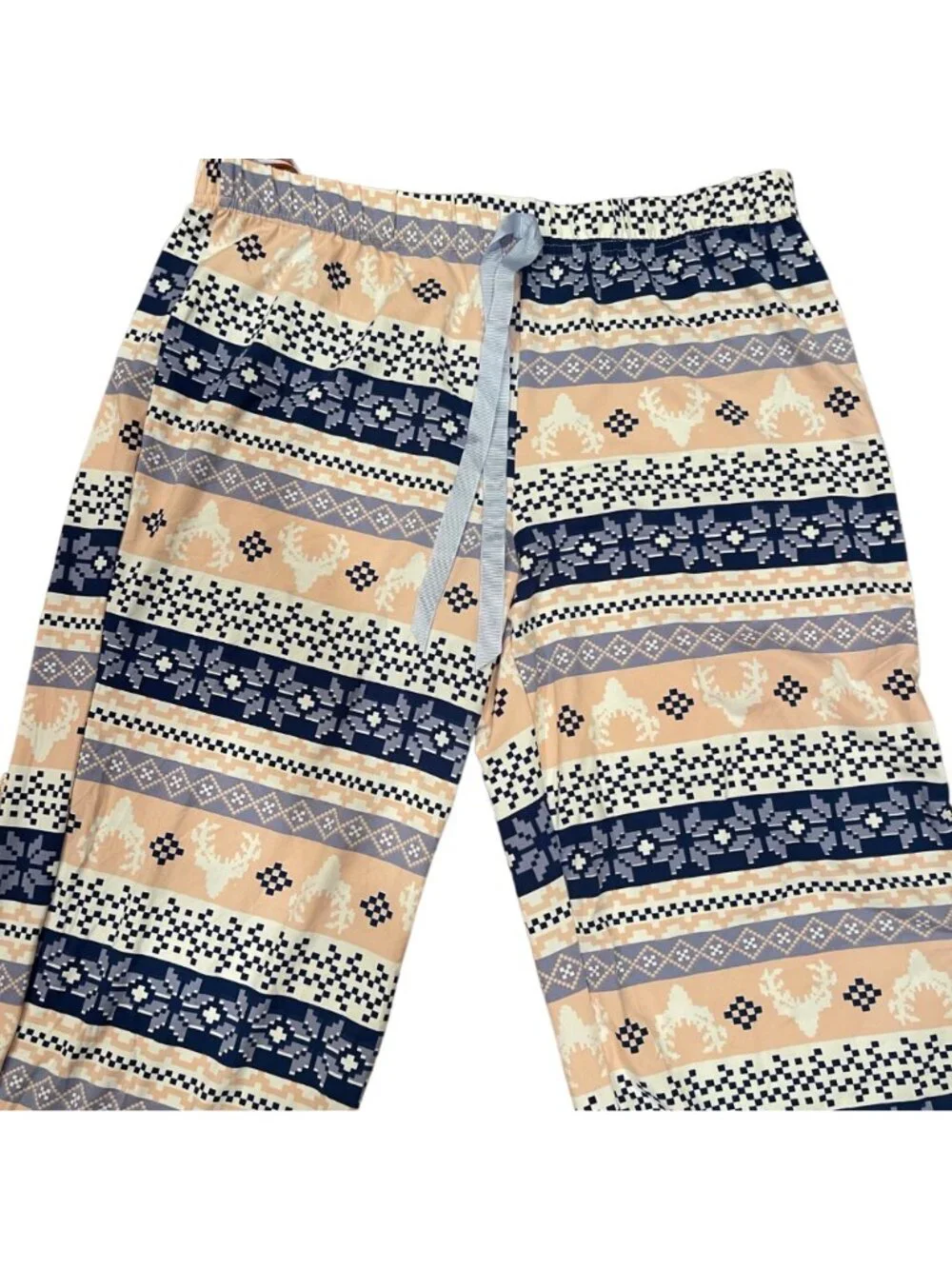 NWOT Kathy Ireland Reindeer Snowflake Pajama Pants Women's Cozy Holiday Lounge
